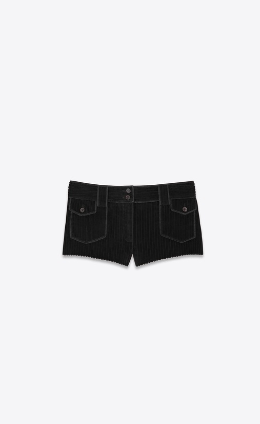 Micro shorts in vintage corduroy